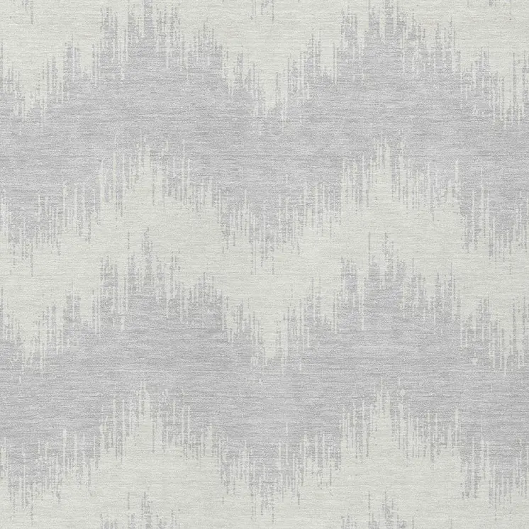 10' X 14' Silver And Gray Chevron Washable Indoor Outdoor Area Rug