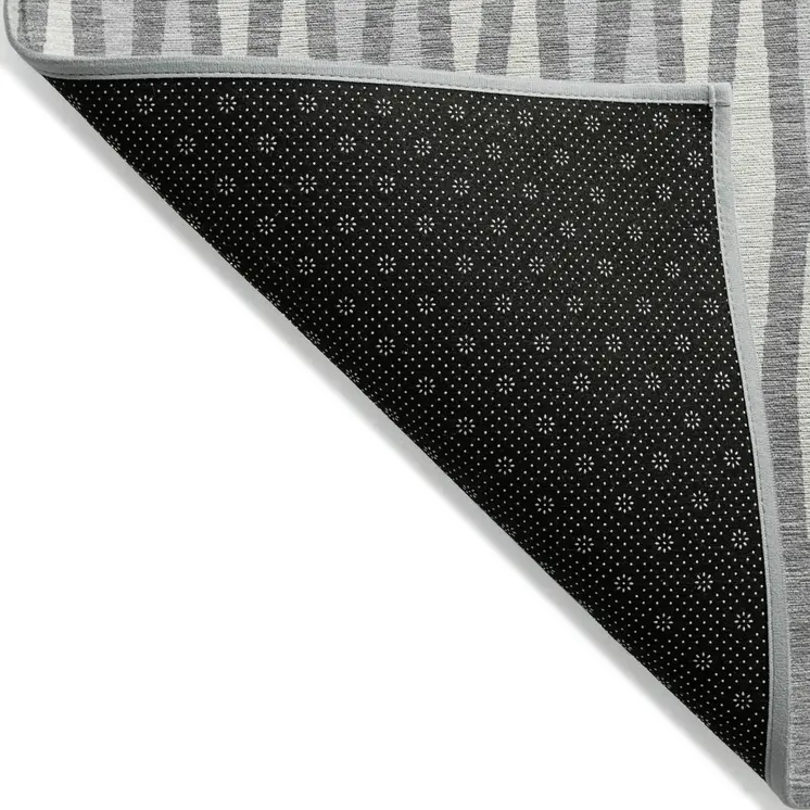 8' X 10' Gray And Ivory Geometric Washable Indoor Outdoor Area Rug