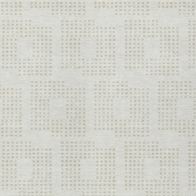 3' X 5' Ivory And Beige Geometric Washable Indoor Outdoor Area Rug