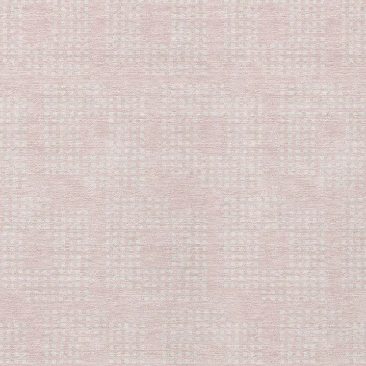 10' X 14' Pink And Ivory Geometric Washable Indoor Outdoor Area Rug
