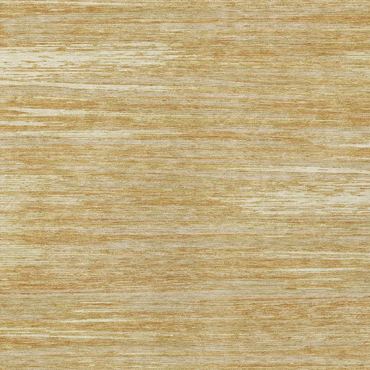 5' X 8' Gold Gray And Ivory Striped Washable Indoor Outdoor Area Rug