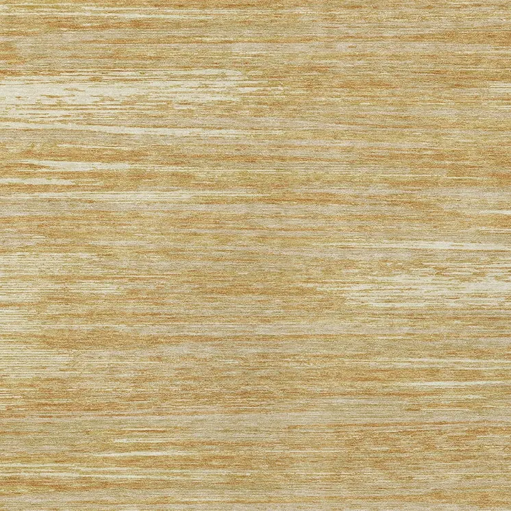 9' X 12' Gold Gray And Ivory Striped Washable Indoor Outdoor Area Rug