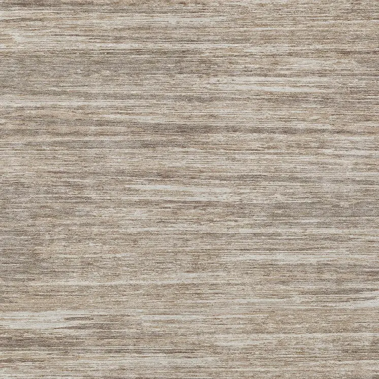 3' X 5' Taupe Gray And Ivory Striped Washable Indoor Outdoor Area Rug