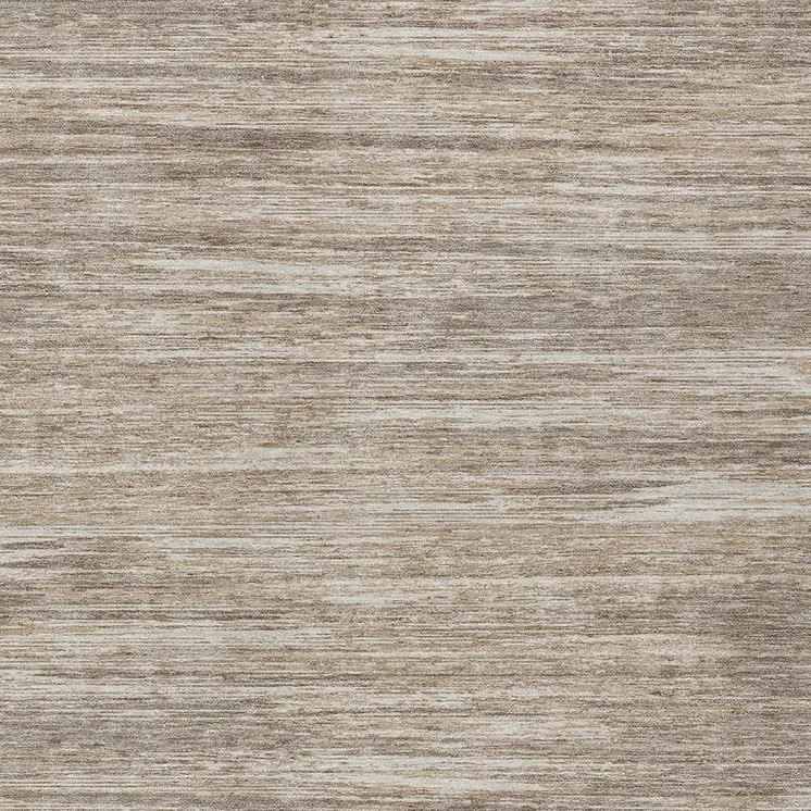 5' X 8' Taupe Gray And Ivory Striped Washable Indoor Outdoor Area Rug