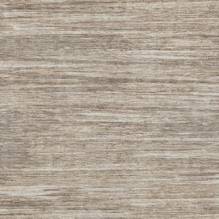8' X 10' Taupe Gray And Ivory Striped Washable Indoor Outdoor Area Rug