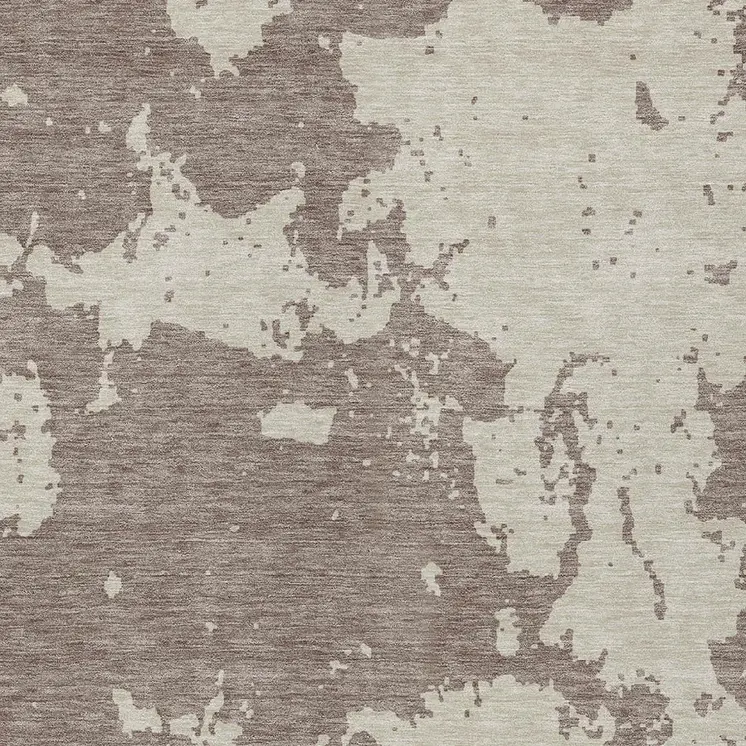 8' X 10' Taupe And Beige Abstract Washable Indoor Outdoor Area Rug