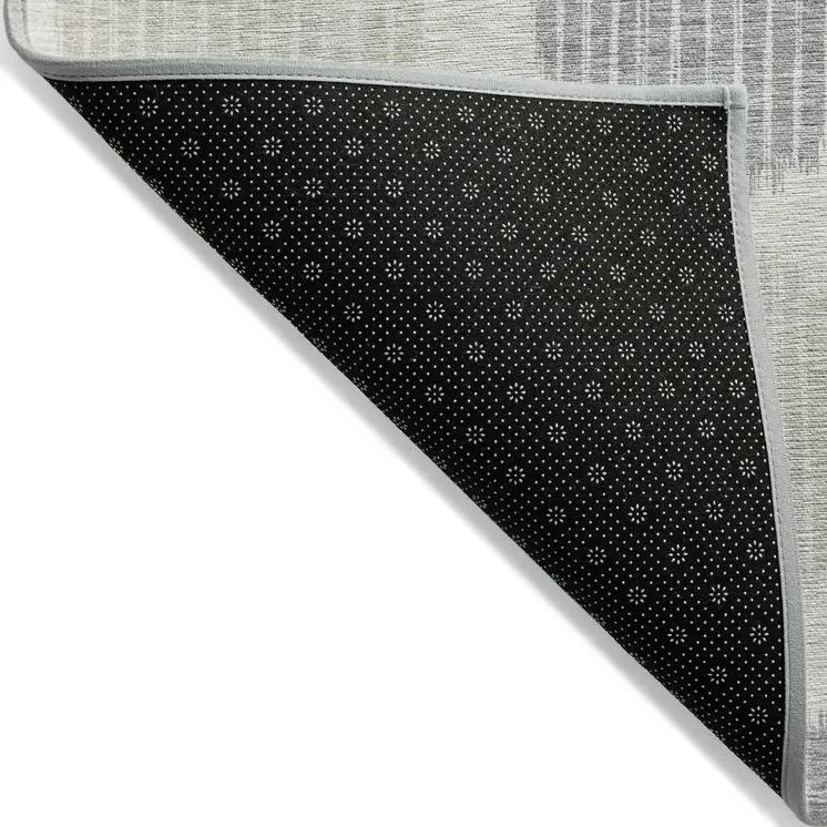 10' X 14' Ivory Brown And Gray Geometric Washable Indoor Outdoor Area Rug