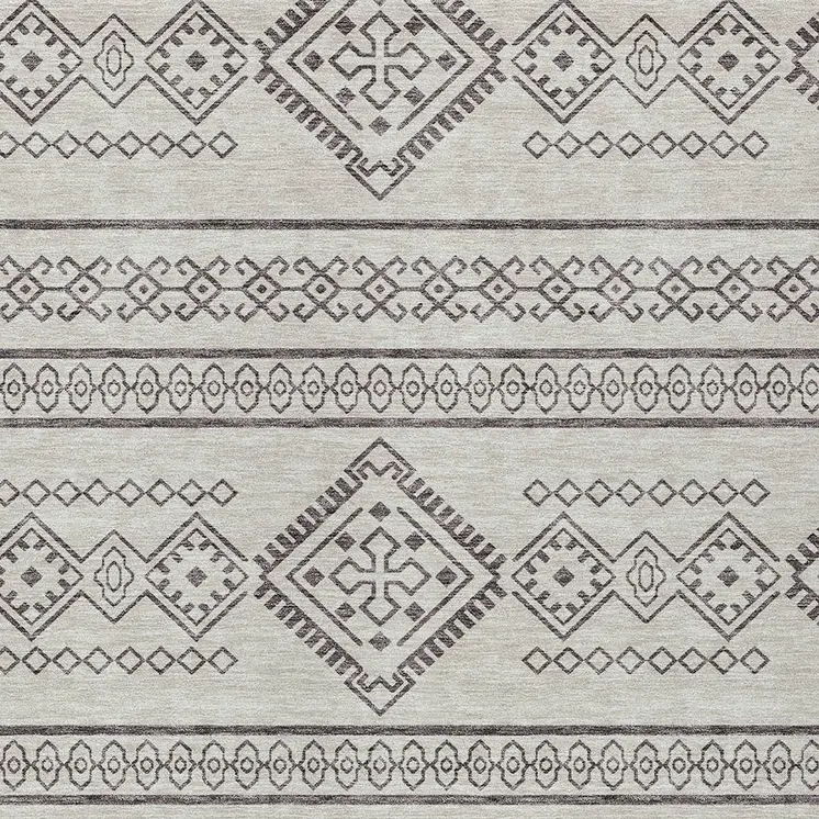 3' X 5' Beige And Brown Southwestern Washable Indoor Outdoor Area Rug