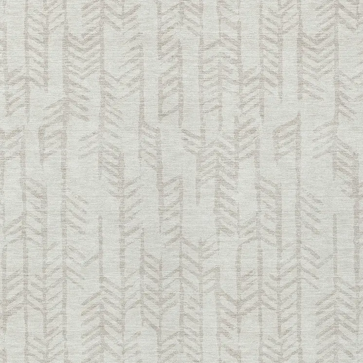 3' X 5' Ivory And Beige Tribal Washable Indoor Outdoor Area Rug
