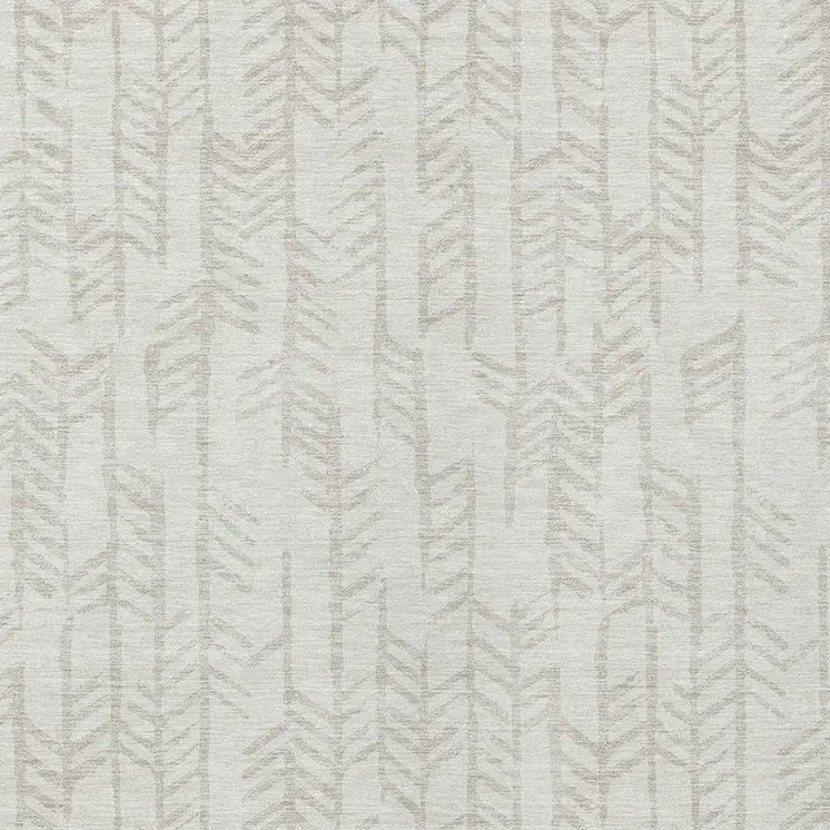 8' X 10' Ivory And Beige Tribal Washable Indoor Outdoor Area Rug