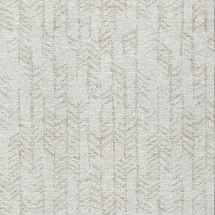10' X 14' Ivory And Beige Tribal Washable Indoor Outdoor Area Rug