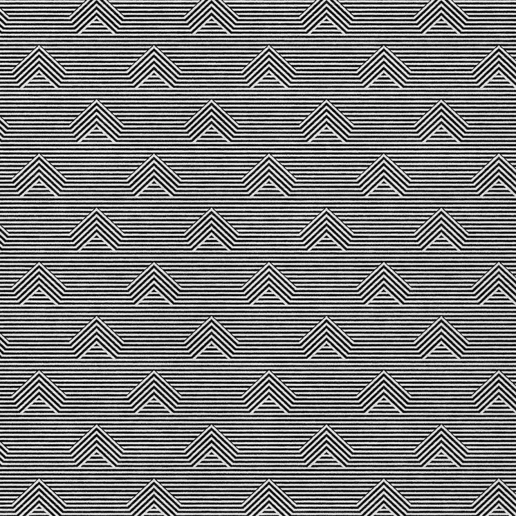 8' X 10' Black And Ivory Geometric Washable Indoor Outdoor Area Rug