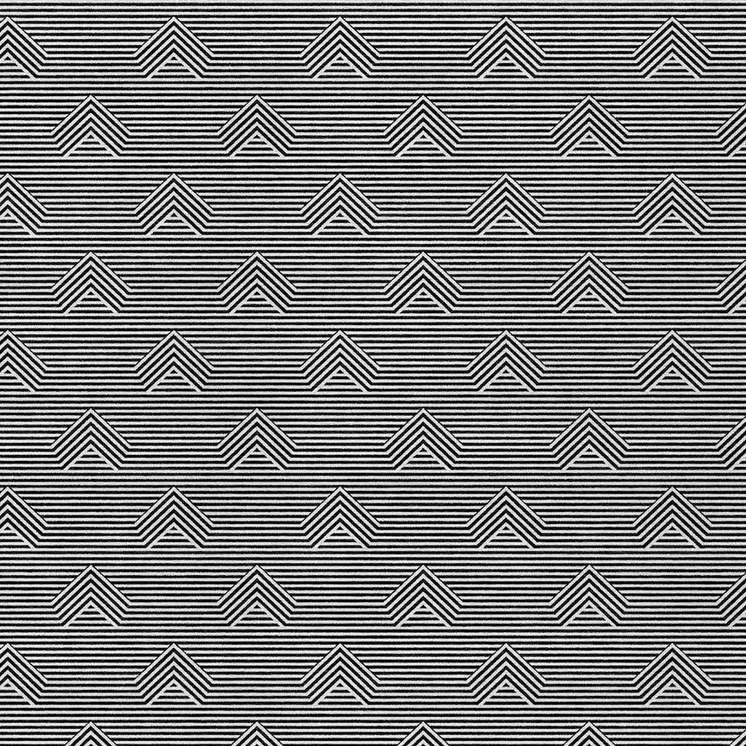 10' X 14' Black And Ivory Geometric Washable Indoor Outdoor Area Rug