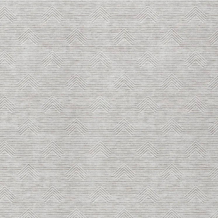 5' X 8' Taupe And Ivory Geometric Washable Indoor Outdoor Area Rug