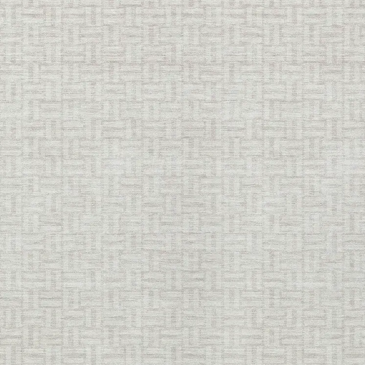 5' X 8' Ivory And Silver Geometric Washable Indoor Outdoor Area Rug