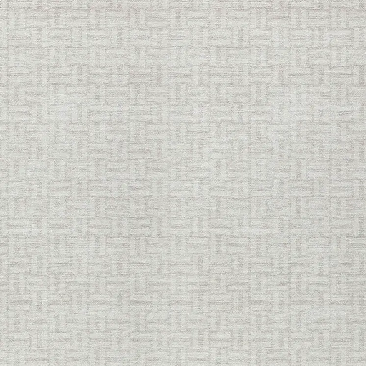 10' X 14' Ivory And Silver Geometric Washable Indoor Outdoor Area Rug