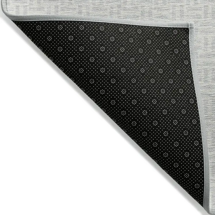3' X 5' Silver And Gray Geometric Washable Indoor Outdoor Area Rug