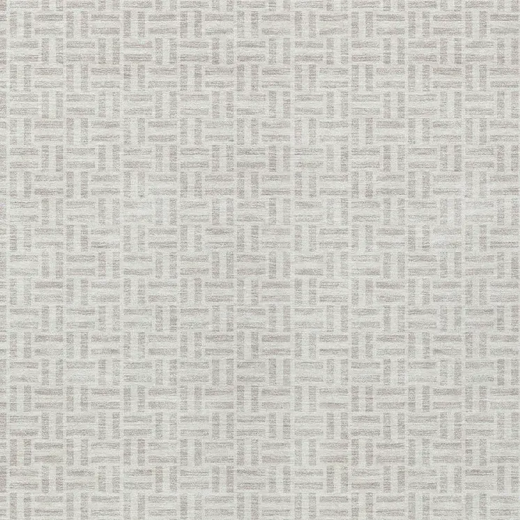 8' X 10' Taupe And Silver Geometric Washable Indoor Outdoor Area Rug