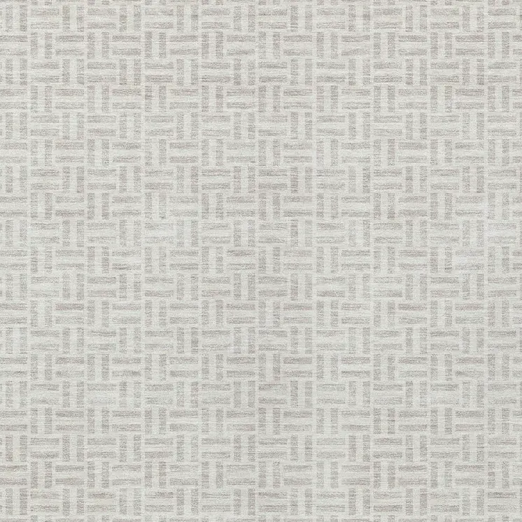 9' X 12' Taupe And Silver Geometric Washable Indoor Outdoor Area Rug