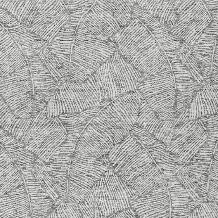 5' X 8' Gray And Ivory Floral Washable Indoor Outdoor Area Rug