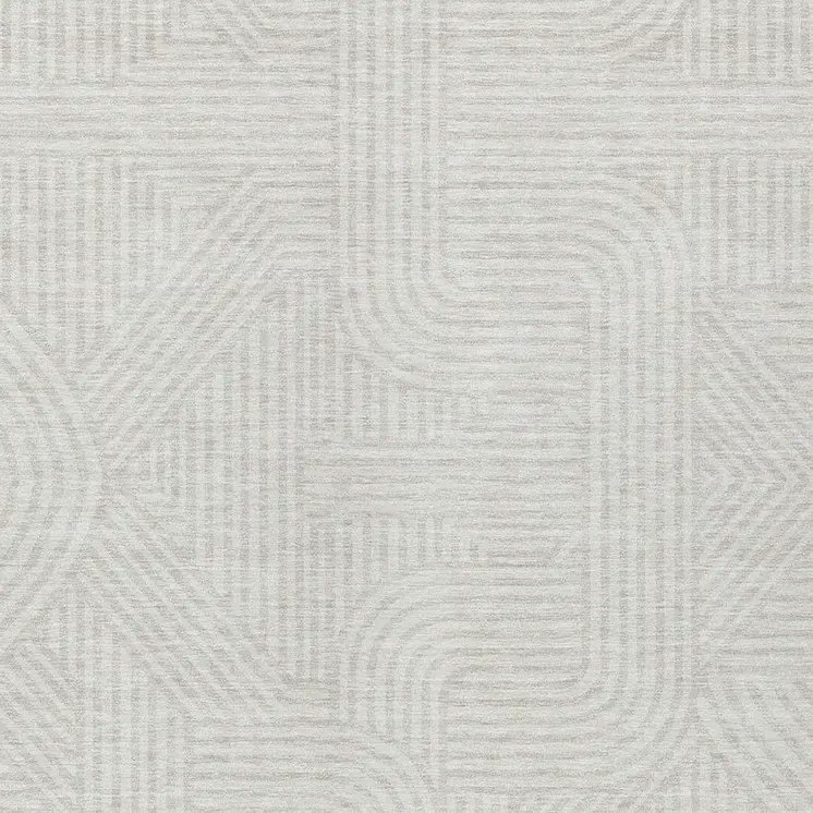 9' X 12' Ivory And Gray Abstract Washable Indoor Outdoor Area Rug