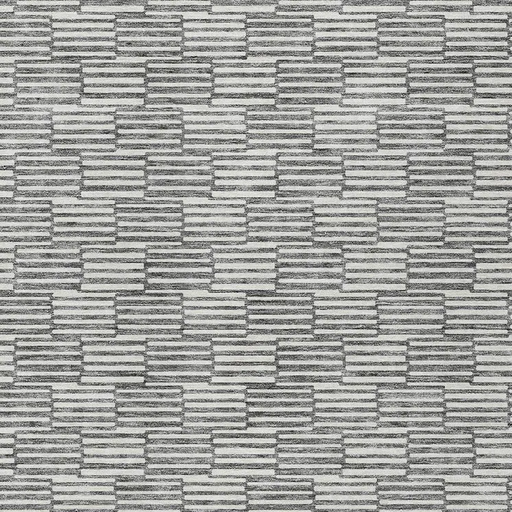 9' X 12' Gray And Ivory Geometric Washable Indoor Outdoor Area Rug