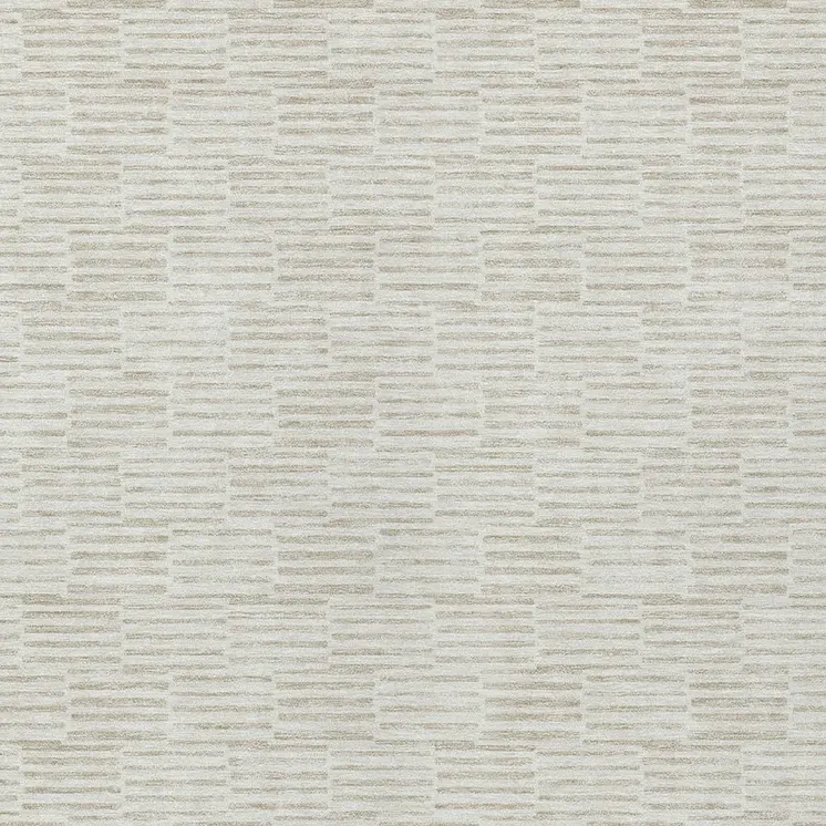 3' X 5' Ivory And Beige Geometric Washable Indoor Outdoor Area Rug