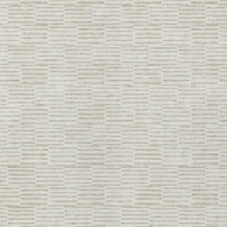 10' X 14' Ivory And Beige Geometric Washable Indoor Outdoor Area Rug