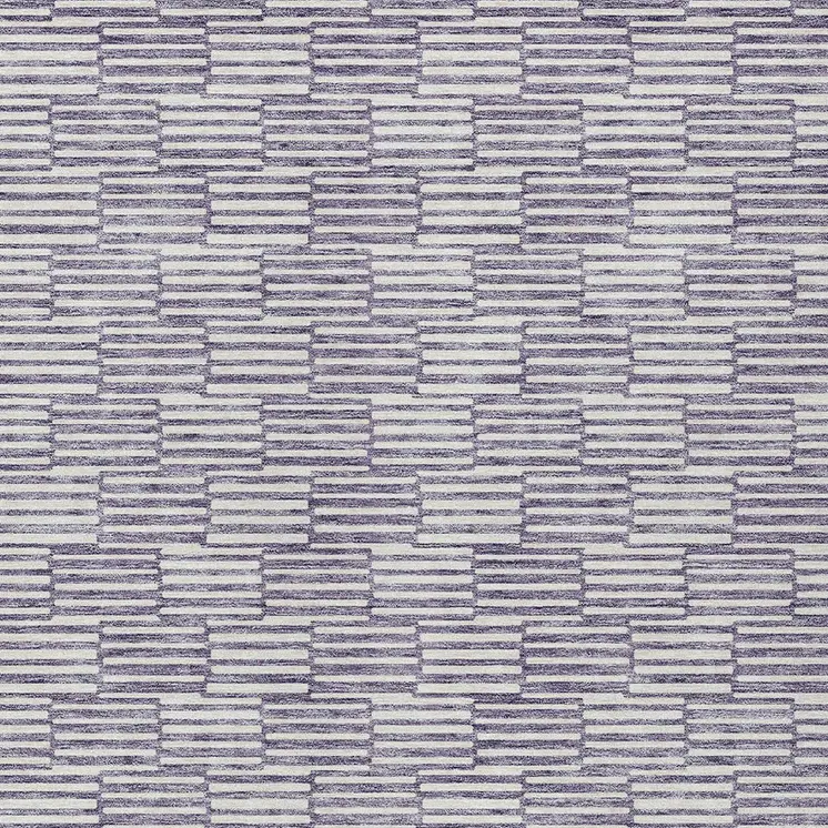 8' X 10' Lilac And Ivory Geometric Washable Indoor Outdoor Area Rug