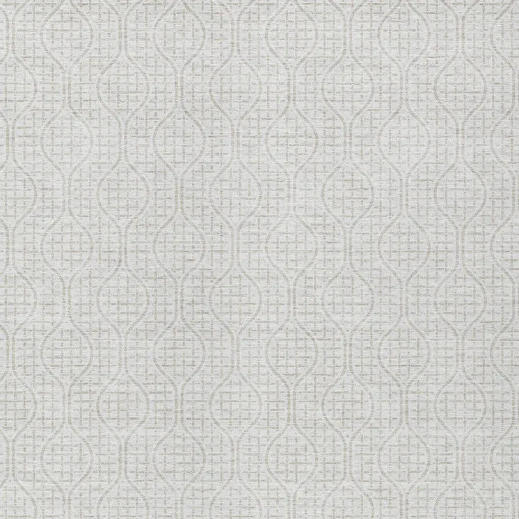 8' X 10' Ivory And Beige Geometric Washable Indoor Outdoor Area Rug