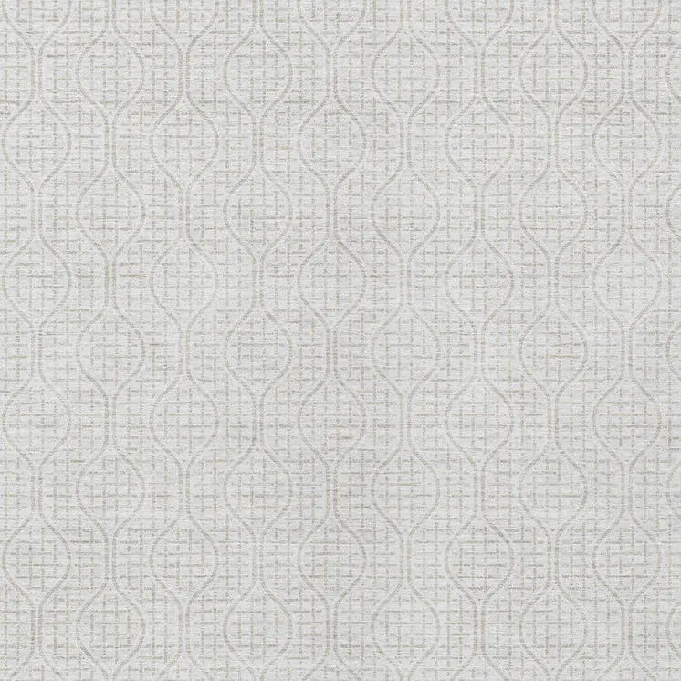 10' X 14' Ivory And Beige Geometric Washable Indoor Outdoor Area Rug