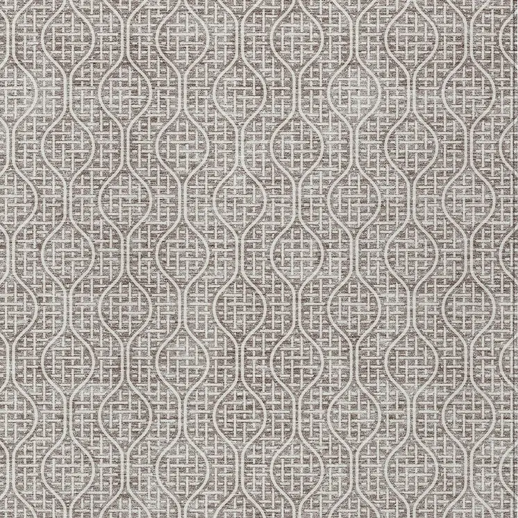 8' X 10' Taupe And Beige Geometric Washable Indoor Outdoor Area Rug