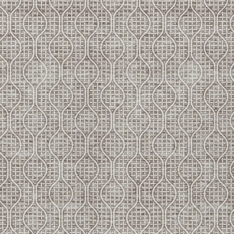 10' X 14' Taupe And Beige Geometric Washable Indoor Outdoor Area Rug