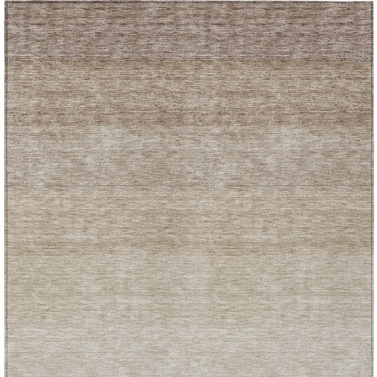 3' X 5' Beige And Ivory Ombre Washable Indoor Outdoor Area Rug