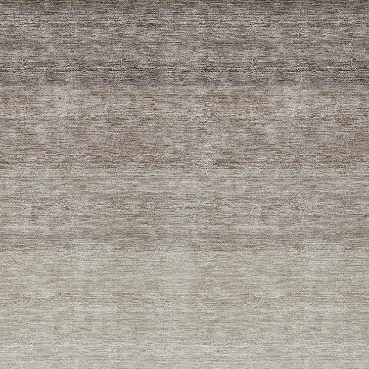 3' X 5' Brown And Ivory Ombre Washable Indoor Outdoor Area Rug