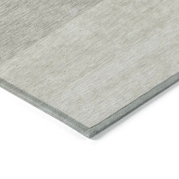 10' X 14' Brown And Ivory Ombre Washable Indoor Outdoor Area Rug