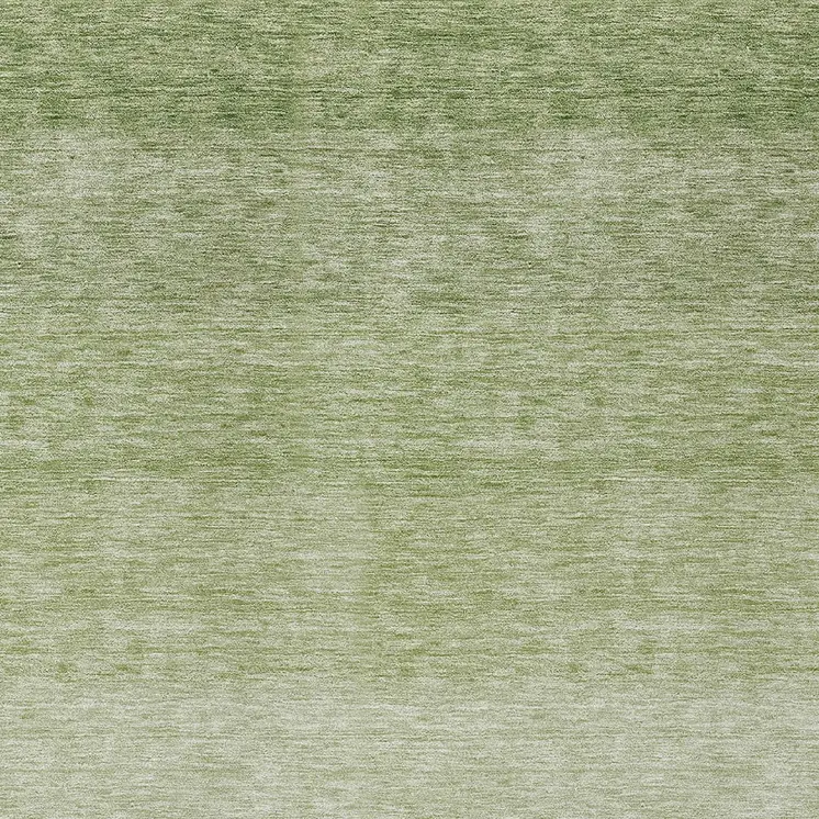 5' X 8' Green And Ivory Ombre Washable Indoor Outdoor Area Rug