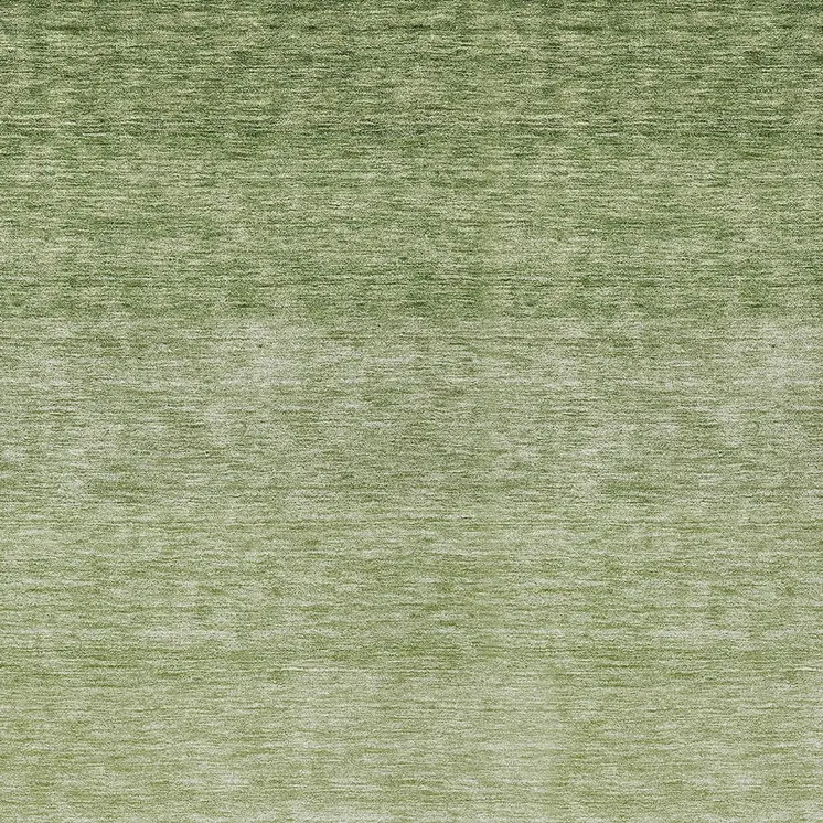 8' X 10' Green And Ivory Ombre Washable Indoor Outdoor Area Rug