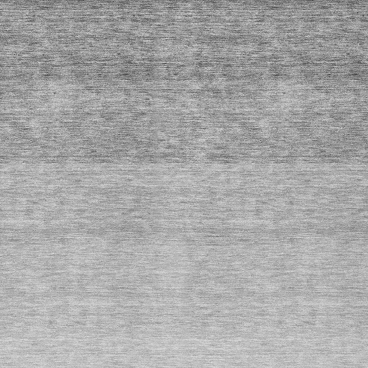 9' X 12' Gray And Light Gray Ombre Washable Indoor Outdoor Area Rug