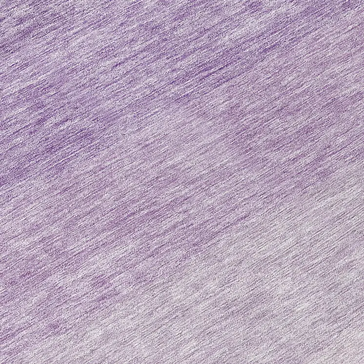 8' Purple And Lavender Round Ombre Washable Indoor Outdoor Area Rug