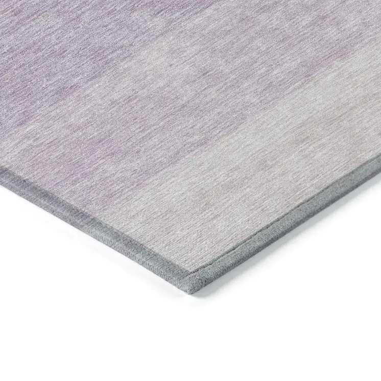 9' X 12' Purple And Lavender Ombre Washable Indoor Outdoor Area Rug