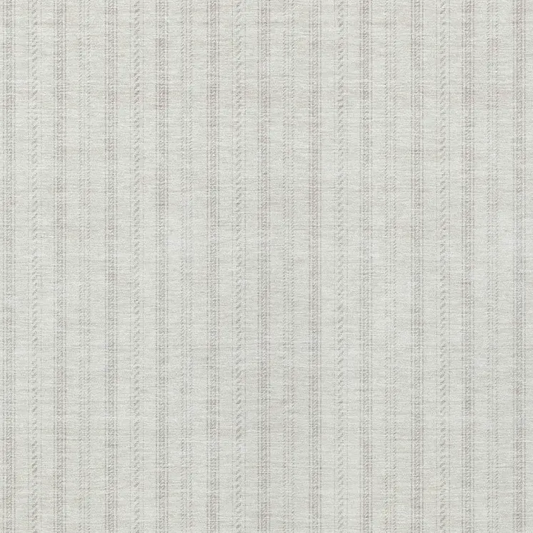 10' X 14' Ivory And Beige Striped Washable Indoor Outdoor Area Rug
