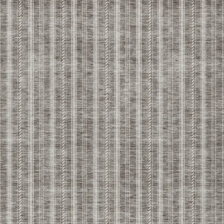 3' X 5' Taupe And Ivory Striped Washable Indoor Outdoor Area Rug