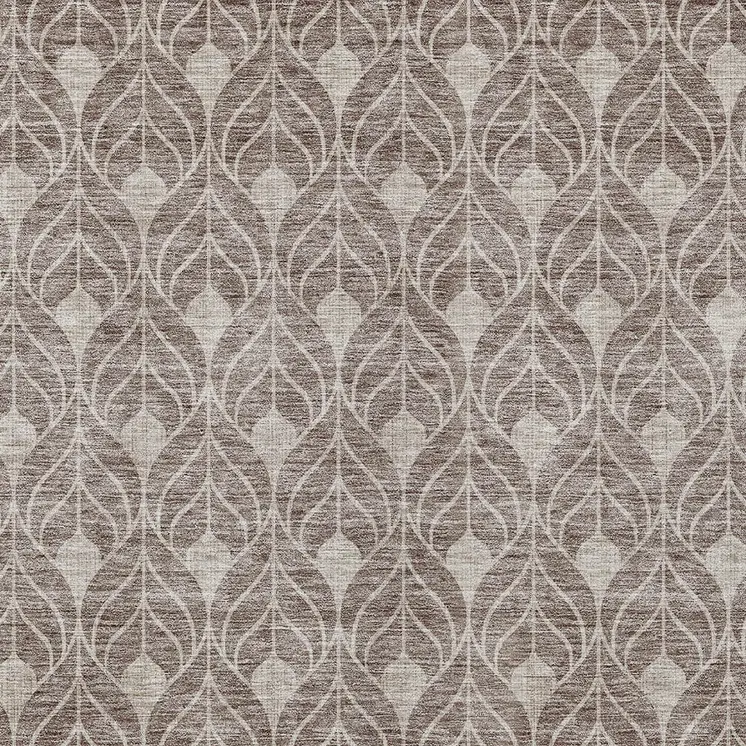 3' X 5' Taupe And Beige Geometric Washable Indoor Outdoor Area Rug