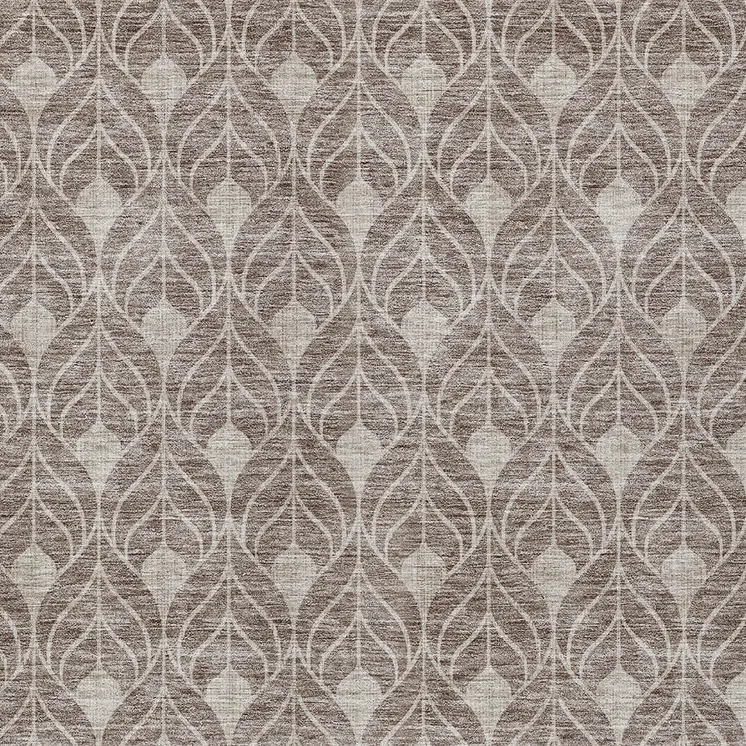 8' X 10' Taupe And Beige Geometric Washable Indoor Outdoor Area Rug