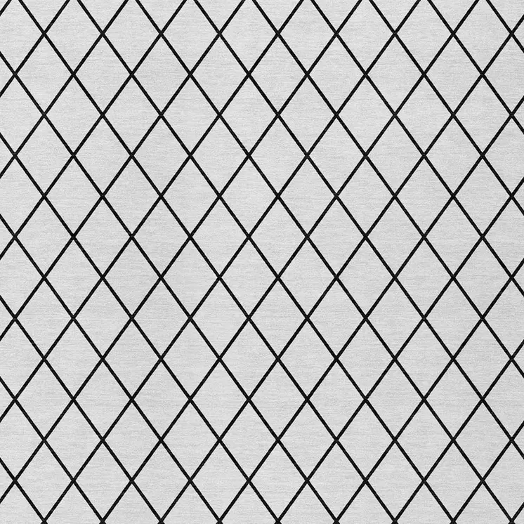 8' X 10' White And Black Geometric Washable Indoor Outdoor Area Rug