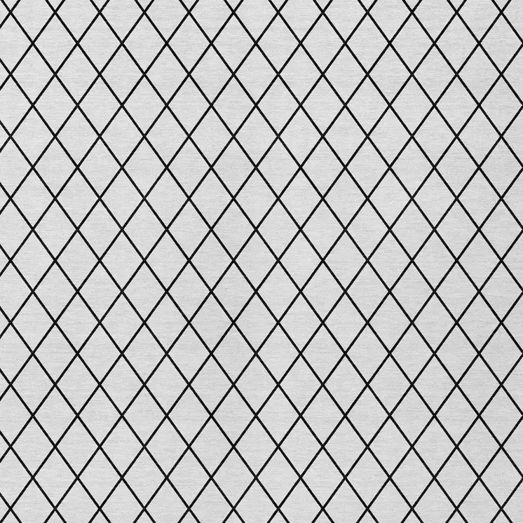 10' X 14' White And Black Geometric Washable Indoor Outdoor Area Rug