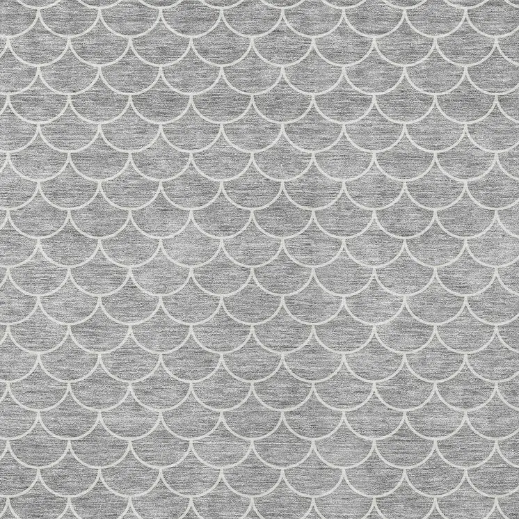 9' X 12' Gray And Ivory Geometric Washable Indoor Outdoor Area Rug