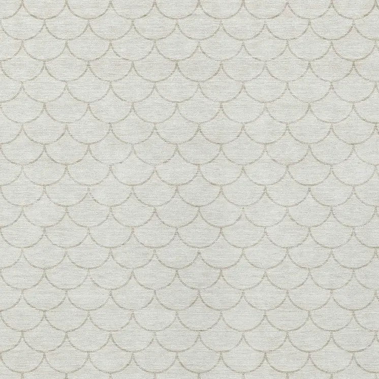 8' X 10' Ivory And Beige Geometric Washable Indoor Outdoor Area Rug