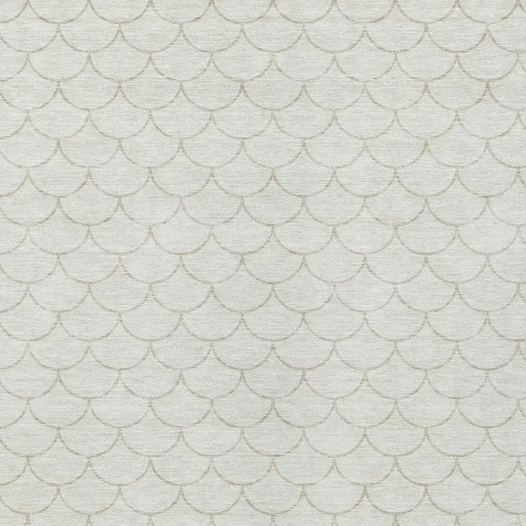 9' X 12' Ivory And Beige Geometric Washable Indoor Outdoor Area Rug